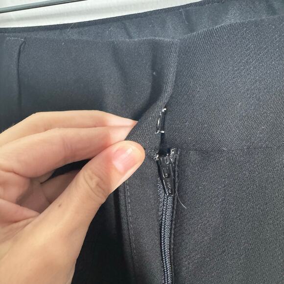 Ann Taylor Loft Curvy Slim Trouser Work Pant Women 12 Black Officecore Career - Picture 8 of 10